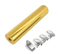 Alnicov Barra de tono de acero inoxidable para guitarra, barra de tono redondeado, con 3 púas de dedo + 1 púa de pulgar para bajo (dorado)