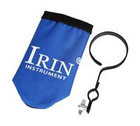 Alnicov Barril de baqueta de gran capacidad con soporte de acero para batería, azul