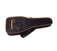 Alnicov Bolsa de ukelele para conciertos (hasta 61 cm) 600D, resistente al agua, diseño de bolsa para ukelele tenor, color negro