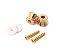 Alnicov - Botones para correa de guitarra, cierre de metal, color dorado