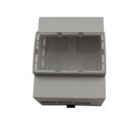 Alnicov Caja Raspberry Pi 4, Caja ABS de Riel DIN para Raspberry Pi 4 Modelo B, Interior Grande, Compatible con Placa de expansión Raspbeery Pi PoE Hat (D), RS485 Can Hat