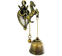 Alnicov Campana de caballo vintage decorativa para tienda de compras, regalos de entrada, puerta delantera, porche, cena, campana magnética adhesiva fuerte para decoración del hogar del jardín