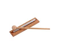 Alnicov Campana de meditación con mazo, instrumento de percusión para oración, yoga, energías orientales, curación o gestión del aula de profesores