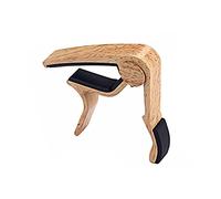 Alnicov Capo de grano de madera de la guitarra del cinc del ajuste de la aleación del cinc Capo para guitarras eléctricas acústicas de 6