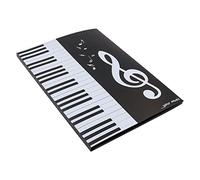 Alnicov Carpeta de visualización de partituras A4, Soporte de Archivo desplegable de 4 Lados para Hojas de música Que se despliegan al Tocar el Instrumento