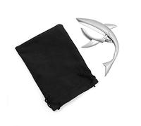 Alnicov Cejilla de guitarra Shark Capo de aleación de cinc, clip para guitarra acústica eléctrica, ukelele, color plateado