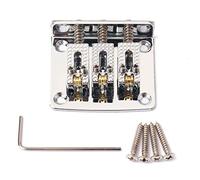 Alnicov Cigar Box - Piezas para guitarra, 3 cuerdas, cromo duro, cola ajustable, color cromo