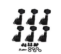 Alnicov - Clavijas de afinación para guitarra (6 L), color negro