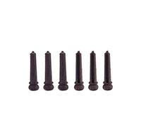 Alnicov - Clavijas de puente de guitarra acústica de palisandro para guitarra acústica con ranura de madera, piezas de repuesto 6 piezas