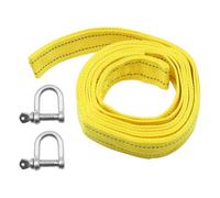 Alnicov Correa de Cuerda de Remolque de Alta Resistencia, Dos Ganchos de Seguridad con Anilla en D, Cuerda de cabrestante para Remolque de recuperación