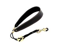 Alnicov Correa para el cuello de saxofón Arnés de saxofón profesional Correa de cuello suave acolchada de cuero para saxofón profesional