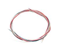 Alnicov Cuerdas de guitarra acústica Juego de cuerdas de acero coloridas del arco iris sin extremos de bola para piezas de repuesto de guitarra acústica de 6 cuerdas