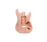 Alnicov Cuerpo de guitarra eléctrica sin terminar para guitarra Fender Stratocaster ST, accesorio de bricolaje, madera de nogal rojo