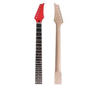 Alnicov Diapasón de madera de palisandro con cabeza de arce para guitarra eléctrica, 24 trastes para piezas IBZ, color rojo