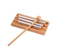 Alnicov Energy Chime - Campana de meditación de tres tonos con mazo para oración, yoga o gestión de aula de profesores