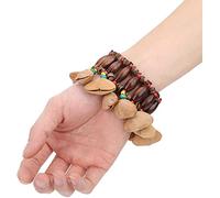 Alnicov Estilo tribal africano, pulsera de cáscaras de nuez, sonaja para yembé, tambor africano, conga, accesorios de percusión