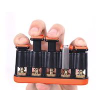 Alnicov Fortalecedor de dedos, ejercitador de guitarra para principiantes, entrenador de fuerza de agarre de mano para guitarra, piano, entrenamiento de dedo gatillo (naranja)