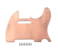 Alnicov Golpeador de guitarra, 8 agujeros de metal para guitarra de metal Golpeador de aluminio para guitarra estadounidense / mexicana Fender Telecaster Tele TL estilo guitarra bronce