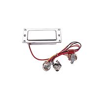 Alnicov Humbucker cerrado de doble bobina, kit de arnés de pastilla precableado con conector de tono de volumen de 500 K para guitarra eléctrica