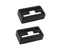 Alnicov Humbucker - Cubierta para pastilla (2 unidades), níquel en forma de H para guitarras eléctricas LP (negro)
