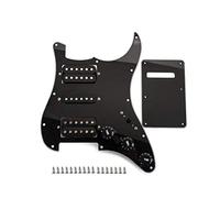 Alnicov Humbucker HSH - Golpeador de guitarra con cable negro con tapa trasera y tornillos