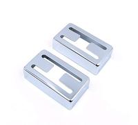 Alnicov Humbucker - Juego de 2 fundas de recogida de níquel para guitarras eléctricas LP (plata)