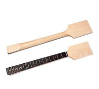 Alnicov Inacabado Guitarra Cuello Arce Paddle Headstock 22 trastes para Guitarra Eléctrica Cuello Reemplazo Blanco Punto