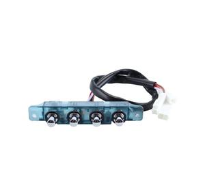 Alnicov Interruptor pulsador para Campana extractora de Cocina, Panel de Control común de 4 Botones, Pieza de Repuesto para Extractor de Campana extractora