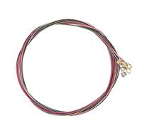 Alnicov Juego completo de cuerdas de guitarra acústica multicolor con herramienta de sujeción de cuerdas 3 en 1 negra que incluye devanadera de cuerdas de guitarra, herramienta de corte para guitarra