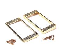 Alnicov - Juego de 2 anillos curvados para pastillas de guitarra, accesorios para guitarra Ephipone (color dorado)