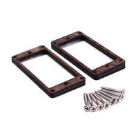 Alnicov Juego de 2 anillos humbucker de fondo curvado para accesorios de guitarra Epiphone, palisandro