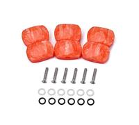 Alnicov Juego de 6 clavijas de afinación para guitarra, color rojo jade