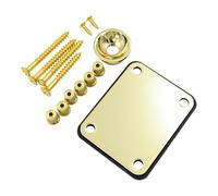 Alnicov - Juego de herrajes para guitarra eléctrica estilo Tele Telecaster, virolas para cuerdas y placa de conector, piezas de repuesto para guitarra eléctrica estilo Tele Telecaster, color dorado