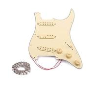 Alnicov Juego de pastilla de golpeador precableado SSS de 3 capas Accesorios para instrumentos musicales de alta calidad pastilla de bobina simple retro