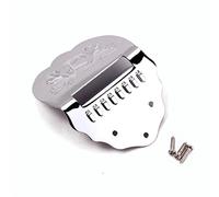 Alnicov K Word Piezas de cordal de mandolina de metal festoneado para mandolina de 8 cuerdas (plateado)