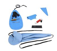 Alnicov Kit de limpieza 10 en 1 para saxofón, cepillo de boquilla de grasa de corcho para saxofón, funda de cañas para saxofón y clarinete, azul