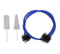 Alnicov Kit de limpieza de mantenimiento de corneta de trompeta, kit de cuidado de limpieza de trompeta, cepillo de válvula, cepillo flexible