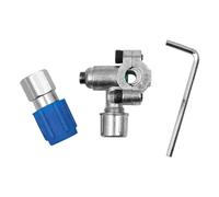 Alnicov Kit de válvula de adaptación A/C, válvula de adaptación con Tapa Antipolvo, Kit de válvula BPV31 para Sistema de refrigerante HVAC