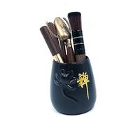 Alnicov Kung Fu Tea Set Accesorios Daquan Tea Ceremony Seis Señores Set Herramientas para la preparación del té Herramientas para el arte del té Clip de té Cuchara de té