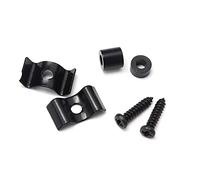 Alnicov Metal Vintage Style Guitar String Trees, Guitar Flat Wavy String Guides Retenedores para Strat o Squier Style Guitar, Black (Juego de 2)