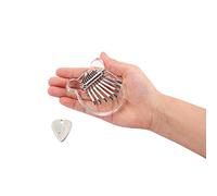 Alnicov Mini Kalimba - Piano de pulgar de acrílico transparente con 8 teclas para principiantes, niños y adultos, forma de orejas de oso profesional
