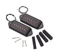 Alnicov P90 Black "Dog Ear Shape" Barra de jabón de una bobina para guitarra eléctrica Gibson de 6 cuerdas
