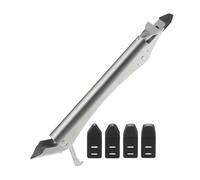 Alnicov Pala para calafatear 4 en 1, Herramienta removedora de Silicona de Acero Inoxidable, removedor de sellador Profesional, Multifuncional, de Silicona