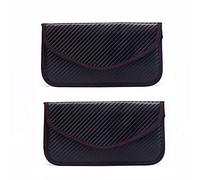 Alnicov Paquete de 2 bolsas para llaves de coche, bolsa antirrobo para llaves de coche, bolsa de bloqueo de señal de llave RFID (L)