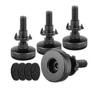Alnicov Paquete de 4 Patas niveladoras Ajustables para Muebles para gabinetes, sofás, sillas, Elevador con Kit de Tuerca en T, Soporte de Rosca de 3/8"-16, 1320 Libras