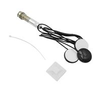 Alnicov Pastilla autoadhesiva Piezo 6,35 mm Jack Disc Micrófono de 3 transductores para guitarra acústica Ukelele Mandolina Banjo Violín Instrumentos de cuerda