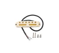 Alnicov Pastilla de carriles calientes para guitarra, doble bobina 4 alambres Mini Humbucker Neck Pickup para ST Stratocaster piezas de guitarra