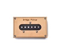 Alnicov Pastilla De Guitarra Alnico V Posición De Puente De Bobina Simple Con Caja De Madera, Resortes Y Tornillos De Montaje Para Guitarras Eléctricas - Negro (Excelentes Sonidos)