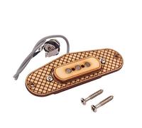 Alnicov Pastilla de guitarra de 3 cuerdas de madera de arce Humbucker Pickup con 6,35 mm Jack para caja de cigarros Guitarra