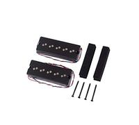 Alnicov Pastillas de bajo Juego de pastillas de doble capa Soapbar Humbucker para piezas de bajo de 5 cuerdas